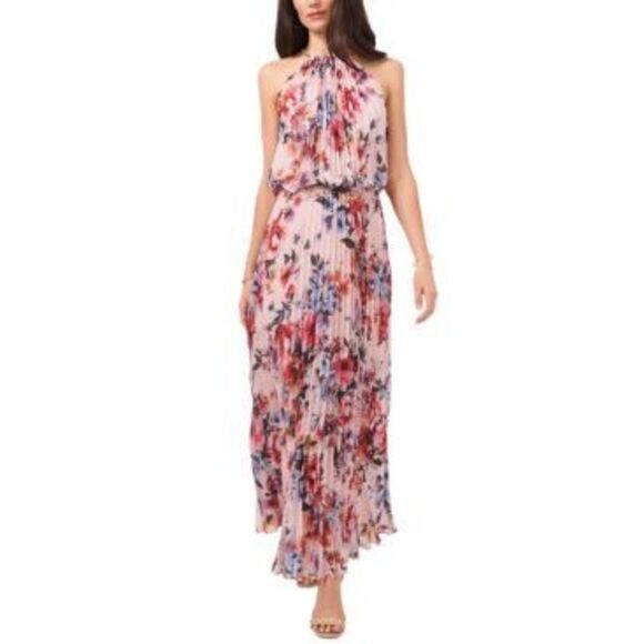 Sam and Jess Floral Sleeveless Evening Gown, size 8, Pink - Picture 1 of 3